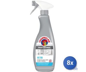 8x Chanteclair Detergente Vetri Multiuso Professional Ml 700