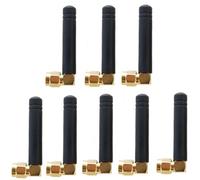 8x Connettore HQRP SMA 4.6cm 433MHz Gsm Gprs Antenne per Radio/Router Wifi