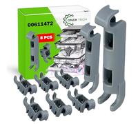 8x Cuscinetto Ganci per Cestello Inferiore Lavastoviglie 00611472 per Bosch