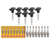 8x Denckermann Bobina Accensione + 8x NGK Candela Adatto A per Audi A4 Avant 8K5