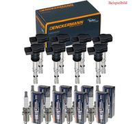 8x Denckermann Bobina Accensione + Beru Candela per Audi A8 4E2 4E8 4.2 Quattro