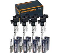 8x Denckermann Bobina Accensione + Beru Candela per Mercedes-Benz SLK R171 350