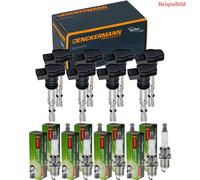8x Denckermann Bobina Accensione + Denso Candela di Accensione per Alpina B7 E65