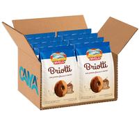 8X Divella Briotti Biscotti Frollini Panna Fresca e Cacao 400g
