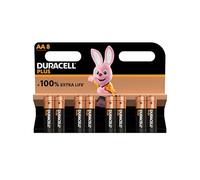 8X Duracell AA Plus (1 Blister Da 8 Batterie) 8 Pile Stilo (LR6/MN1500)