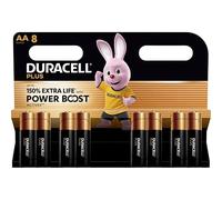 8X Duracell AA Plus Power Boost Fino al 150% di Durata Extra (1 Blister Da 8 Batterie) 8 Pile Stilo (LR6/MN1500)