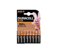 8X Duracell AAA Plus (1 Blister Da 8 Batterie) 8 Pile Mini Stilo (LR03/MN2400)