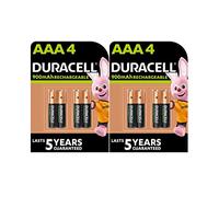 8X Duracell AAA Ricaricabili 900 mAh (2 Blister Da 4 Batterie)8 Pile Ministilo Ricaricabili
