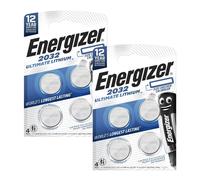 8x ENERGIZER Batterie Pila A Bottone CR2032 3V Litio Coin Cell DL2032