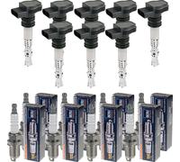 8x Era Bobina + Beru Candela per Audi A4 Avant 8K5 B8 1.8 TFSI VW Golf VI