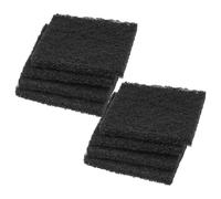 8x filtro a carbone attivo per NABER Cox Base 360 K - 9,5x9,5x1cm