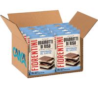 8X Fiorentini Quadrotti di Riso Mini Cialde Cioccolato a Latte S. Glutine 80g