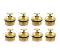 8X G1/2 testa irrigatore da giardino regolabile a 360°, in ottone, per raffreddamento del tetto, fontane di nebbia e irrigazione di piccoli prati, 22 × 20 mm con filettatura esterna da 1/2"