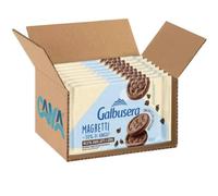 8X Galbusera Magretti Biscotti Frollini con Cacao e Gocce di Cioccolato Senza Latte e Uova 260g