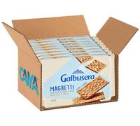 8X Galbusera Magretti Cracker a Basso Contenuto di Grassi Saturi, Semplicemente Acqua e Farina Leggeri e Fragranti 380g