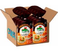 8X Gallo's Protein Le Nere Gallette con Lenticchie e Riso Nero 100g