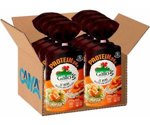 8X Gallo's Protein Le Nere Gallette con Lenticchie e Riso Nero 100g