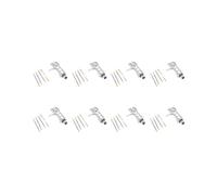 8X Giradischi Universale LP Disco Giradischi Phono Headshell Lega di Alluminio un 4 Pin con Cavi OFC per Giradischi un Trasmissione Diretta