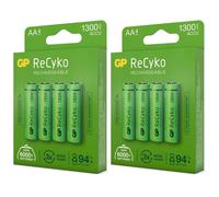 8x Gp Recyko Aa Nimh 1300mAh Mignon LR06 LR6 1,2V Aa Batteria