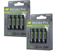 8X GP ReCyko Pro Photo-Flash AA Batteria Per Foto Blitz