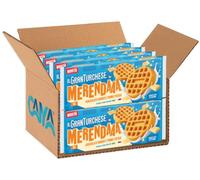 8X Granturchese La Merenda Cioccolato Bianco e Panna Fresca 240g - Snack Dolce Soffice con Farina e Uova Italiane, Senza Olio di Palma, Perfetto per Colazione e Merenda