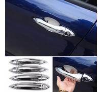 8x Guarnizione Maniglia Porta Laterale Esterna ABS Cromata per Alfa Romeo Giu...