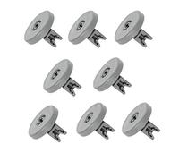 8X Guida a rulli inferiore universale da 40 mm e asse a clip Compatibile con Arthur Martin Electrolux 50286965004 50269971003, Zanker 764817 889198 889538 889546 48464