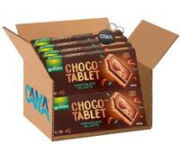 8X Gullon Choco Tablet Biscotti Croccanti Ricoperti con Strato di Cioccolato al Latte 150g [CAIYA® BOX da 8 Confezioni]