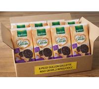 8X Gullon Cuor di Cereale Gallette Riso Integrale Cioccolato 105g