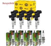 8x Hella Bobina + Denso Candela per Audi A4 Cabriolet 8H7 B6 8HE B7 RS4