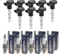 8x hitachi Bobina Accensione + Beru Candela di per BMW 3er Compatto E46 316