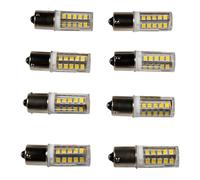 8 lampadine HQRP 3W BA15s 33 led per Ge 1057D BP2 26838 142456 1550958 3Ba61 ...