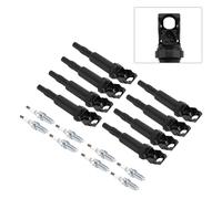 8X Ignition Coil +Spark Plugs UF592 Per BMW 550 650 750i X5 X6 4.4L Y01 Y0
