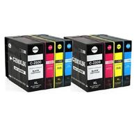 8x Inchiostro per Canon Maxify iB4150 MB5050 MB5155 MB5350 MB5455/PGI-2500 BK /