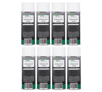 8x KOKA Struktur-Lack Grezzo Kunststoff-Struktur Kräusel-spray Verniciabile Nero