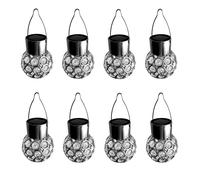 8x Lampada Solare Sfera Appesa Luce Sferica Illuminazione da Giardino a