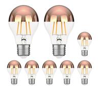 8x lampadina E27 LED A60 bianco caldo (2600 K) 7,5 W 839lm Specchio frontale