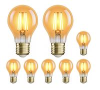 8x lampadina LED E27 A60 bianco extra caldo (2500 K) 4,2 W 471lm color oro