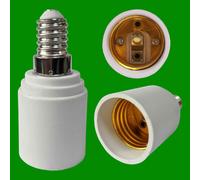 8x Lampadina Presa Base Convertitore Adattatore Sostegno Ses E14 A E27 Vite