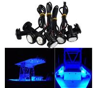 8x LED 12V a Immersione Luce Impermeabile Subacquea Luci Nuoto Piscina Laghetto