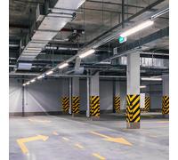 8x LED Bagno Luce Coprire Keller Garage Umidità Officina Lampada 6400K IP65 [EEK: G]