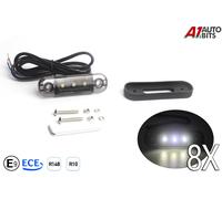 8X LED Bianco Anteriore Struttura Laterale Indicatore Luci 12v 24V di Posizione