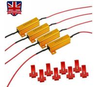 8X LED Indicator Ballast Load Resistor Flash Rate Relay Turn Signal Bulbs 50W 6Ω
