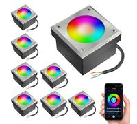 8x LED per pavimentazione NEOLUM per esterno IP67 angolare 10 x10cm in X53