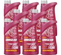 8x MANNOL 1 Litro 8109 Unigear 75W-80 Trasmissione Api GL-4/GL-5 MIL-L 2105 C