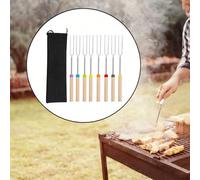 8x marshmallows bastoncini per arrostire strumenti per grill da campeggio