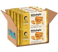 8X Matilde Vicenzi Millefoglie Classiche - Sfogliatine Dolci al Burro con 192 Strati di Pasta Sfoglia Croccante e Friabile, Pasticcini Italiani 125g