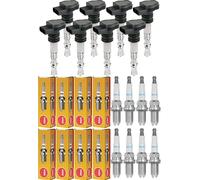 8x Maxgear Bobina Accensione + NGK Candela per Jaguar XJ 40 81 6 2.9