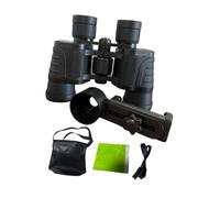 8X Mini binocolo piccolo telescopio con bussola e borsa per il trasporto - leggero e portatile, visione chiara per concerti, teatro, viaggi, bird watching