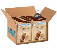 8X Mulino Bianco Frollini INTRECCI Biscotti con Farina Integrale, Gocce di Cioccolato e Grano Saraceno 300g (NOVITA' 2023) [CAIYA® BOX da 8 Confezioni]